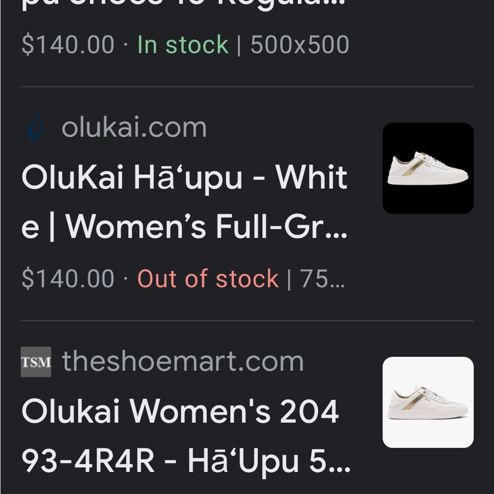 OluKai Ha’upu Sneakers White & Gold 9.5 - Picture 8 of 8